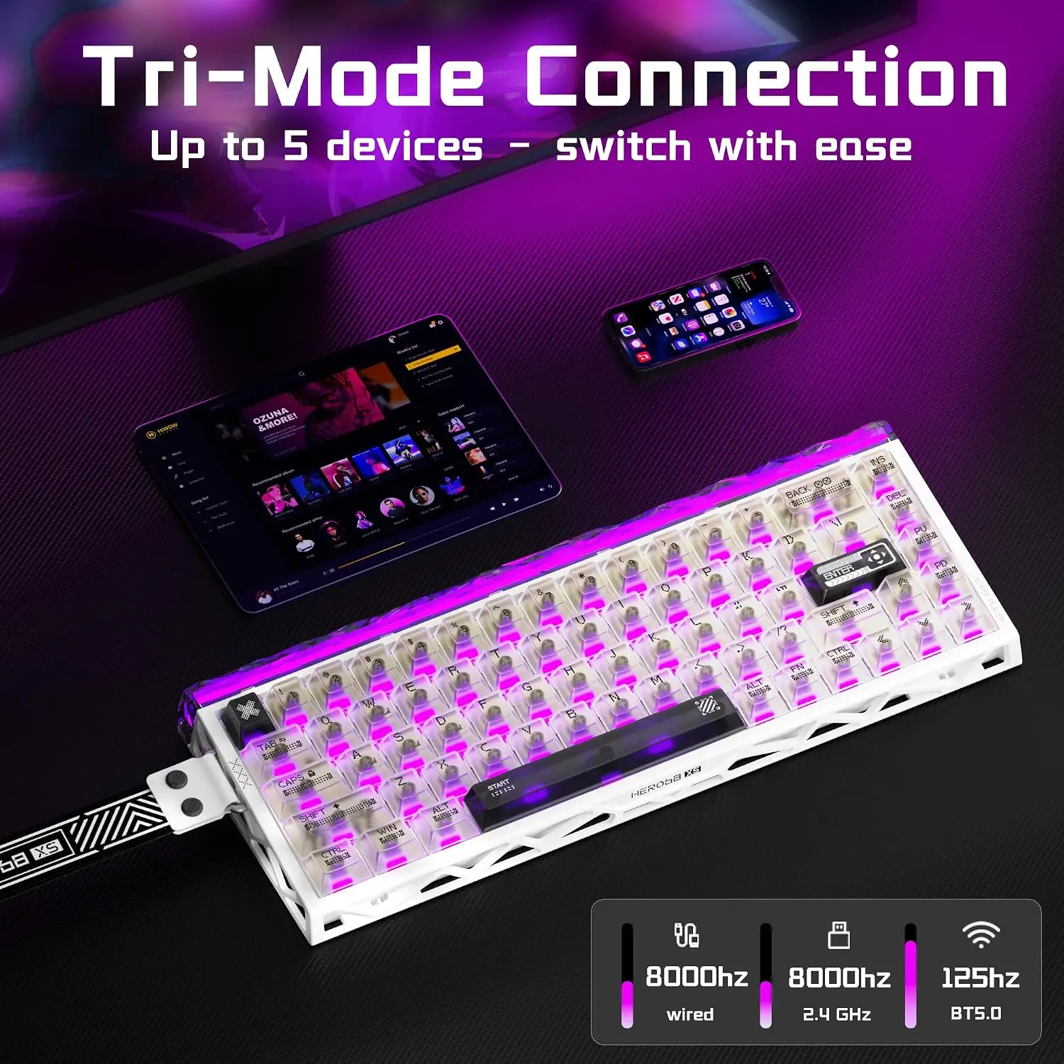 Teclado Gamer Magnético Aula H - Gaming Keyboard Nearby avaliação e preço