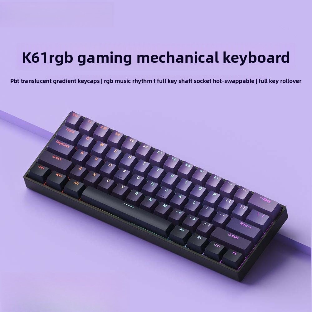Teclado Mecânico Sem Fio 60% B - Keyboard Gaming Blue Switch avaliação e preço