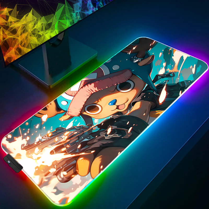 Mouse Pad RGB One Piece Tony T - Gaming Keyboard No Rgb avaliação e preço